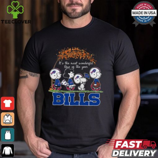 It’s The Most Wonderful Time Of The Year Peanuts Characters X Buffalo Bills Shirt