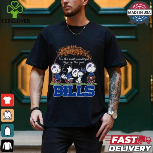 It’s The Most Wonderful Time Of The Year Peanuts Characters X Buffalo Bills Shirt