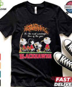 It’s The Most Wonderful Time Of The Year Peanuts Characters X Chicago Blackhawks Shirt 2 It’s The Most Wonderful Time Of The Year Peanuts Characters X Chicago Blackhawks Shirt