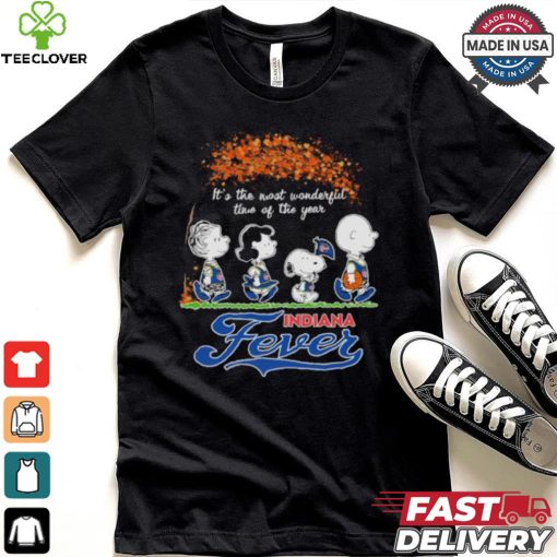 It’s The Most Wonderful Time Of The Year Peanuts Characters X Indiana Fever Shirt