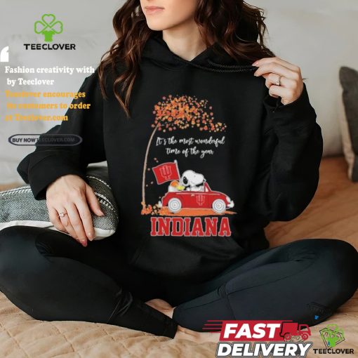 It’s The Most Wonderful Time Of The Year Peanuts Characters X Indiana Hoosiers Basketball Shirt