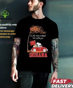 It’s The Most Wonderful Time Of The Year Peanuts Characters X Indiana Hoosiers Basketball Shirt