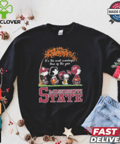 It’s The Most Wonderful Time Of The Year Peanuts Characters X MSU Bulldogs 2024 Shirt