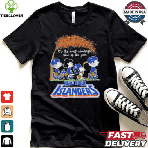 It’s The Most Wonderful Time Of The Year Peanuts Characters X New York Islanders Shirt