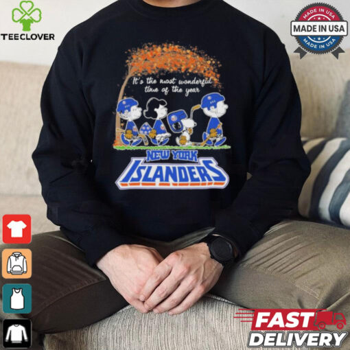 It’s The Most Wonderful Time Of The Year Peanuts Characters X New York Islanders Shirt