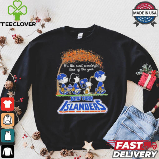 It’s The Most Wonderful Time Of The Year Peanuts Characters X New York Islanders Shirt