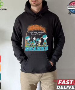It’s The Most Wonderful Time Of The Year Peanuts Characters X San Jose Sharks Shirt