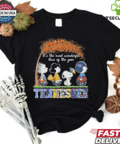 It’s The Most Wonderful Time Of The Year Peanuts Characters X Tennessee Sports Teams Shirt