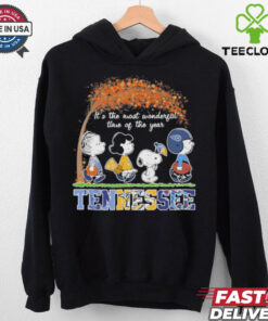 It’s The Most Wonderful Time Of The Year Peanuts Characters X Tennessee Sports Teams Shirt