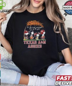 It’s The Most Wonderful Time Of The Year Peanuts Characters X Texas A&M Aggies Shirt