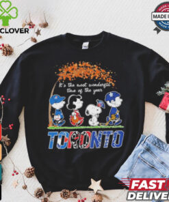 It’s The Most Wonderful Time Of The Year Peanuts Characters X Toronto Sports Teams Shirt