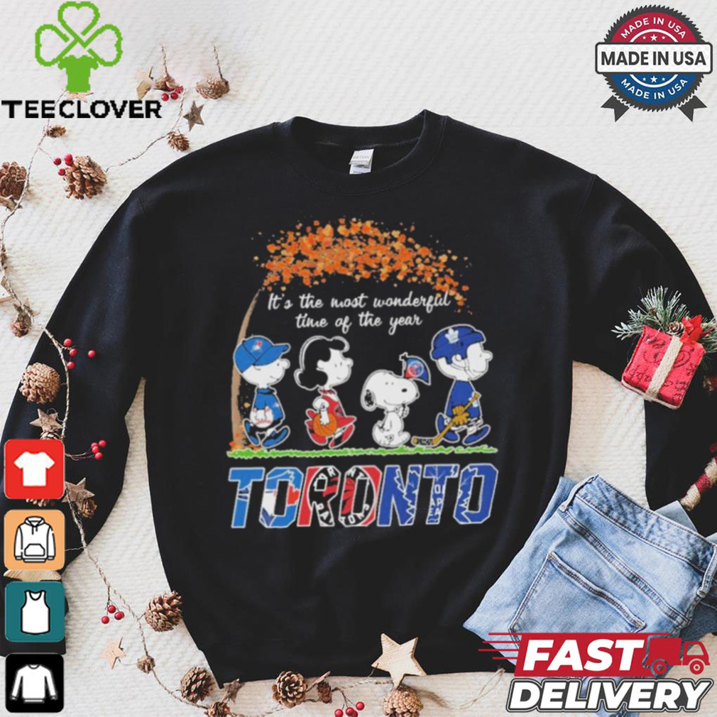 It’s The Most Wonderful Time Of The Year Peanuts Characters X Toronto Sports Teams Shirt It’s The Most Wonderful Time Of The Year Peanuts Characters X Toronto Sports Teams Shirt