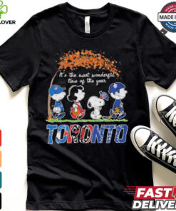 It’s The Most Wonderful Time Of The Year Peanuts Characters X Toronto Sports Teams Shirt