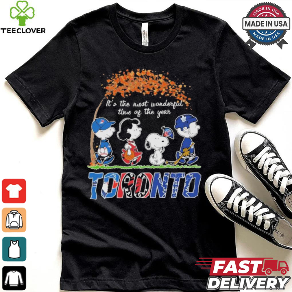 It’s The Most Wonderful Time Of The Year Peanuts Characters X Toronto Sports Teams Shirt It’s The Most Wonderful Time Of The Year Peanuts Characters X Toronto Sports Teams Shirt