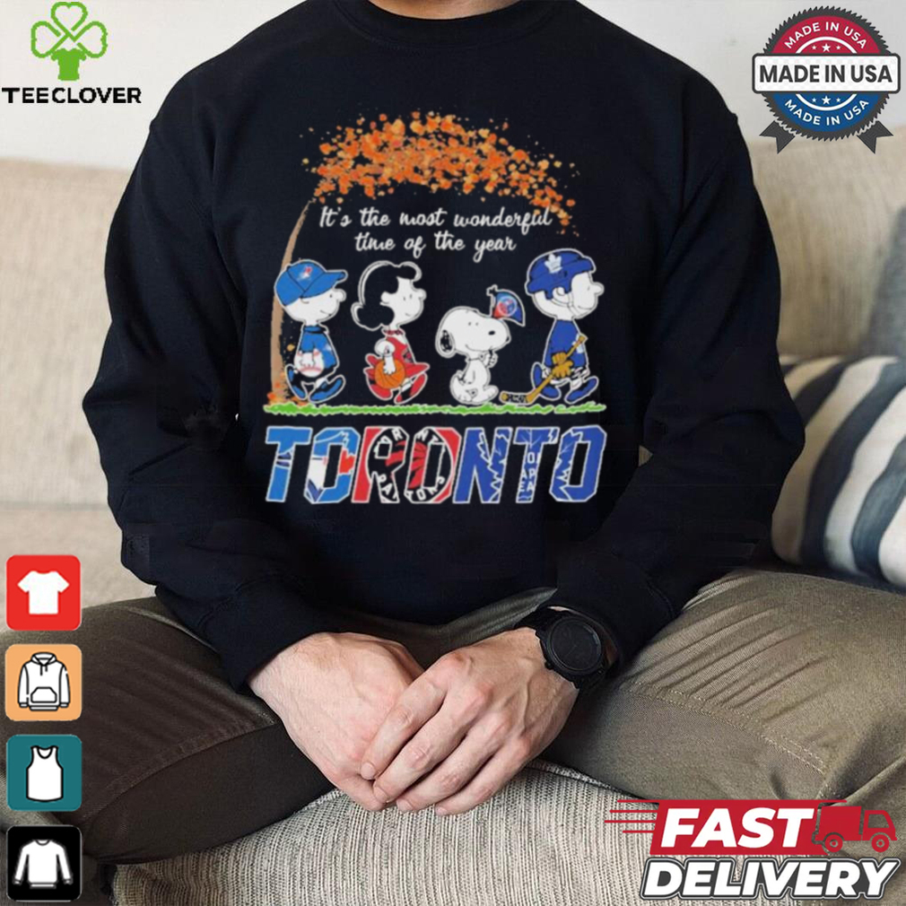 It’s The Most Wonderful Time Of The Year Peanuts Characters X Toronto Sports Teams Shirt It’s The Most Wonderful Time Of The Year Peanuts Characters X Toronto Sports Teams Shirt
