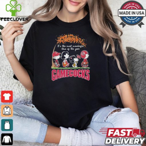 It’s The Most Wonderful Time Of The Year Peanuts Characters X University Of South Carolina Shirt