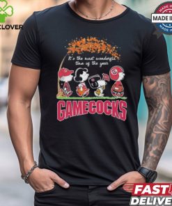 It’s The Most Wonderful Time Of The Year Peanuts Characters X University Of South Carolina Shirt
