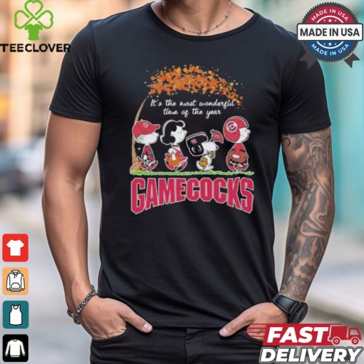 It’s The Most Wonderful Time Of The Year Peanuts Characters X University Of South Carolina Shirt