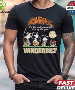 It’s The Most Wonderful Time Of The Year Peanuts Characters X Vanderbilt Commodores Shirt