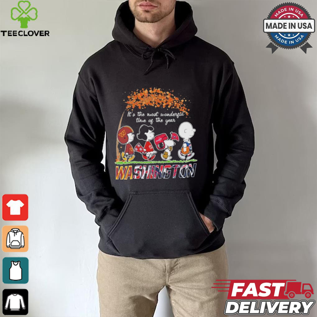 It’s The Most Wonderful Time Of The Year Peanuts Characters X Washington Sports Teams Shirt It’s The Most Wonderful Time Of The Year Peanuts Characters X Washington Sports Teams Shirt