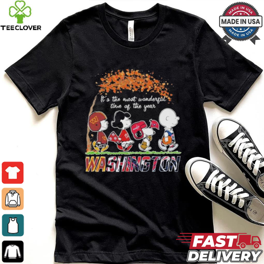 It’s The Most Wonderful Time Of The Year Peanuts Characters X Washington Sports Teams Shirt It’s The Most Wonderful Time Of The Year Peanuts Characters X Washington Sports Teams Shirt