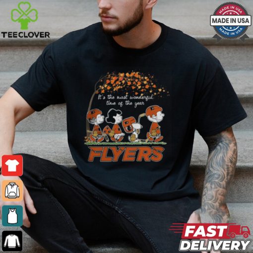 It’s The Most Wonderful Time Of The Year Peanuts Characters x Philadelphia Flyers Shirt