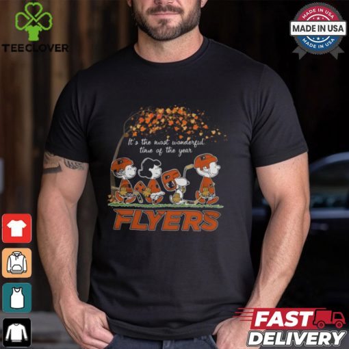 It’s The Most Wonderful Time Of The Year Peanuts Characters x Philadelphia Flyers Shirt