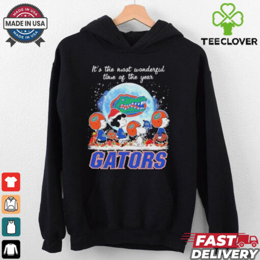 It’s The Most Wonderful Time Of The Years Peanuts Characters X Florida Gators Merry Christmas Shirt