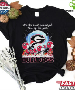 It’s The Most Wonderful Time Of The Years Peanuts Characters X Georgia Bulldogs Merry Christmas Shirt 2 It’s The Most Wonderful Time Of The Years Peanuts Characters X Georgia Bulldogs Merry Christmas Shirt