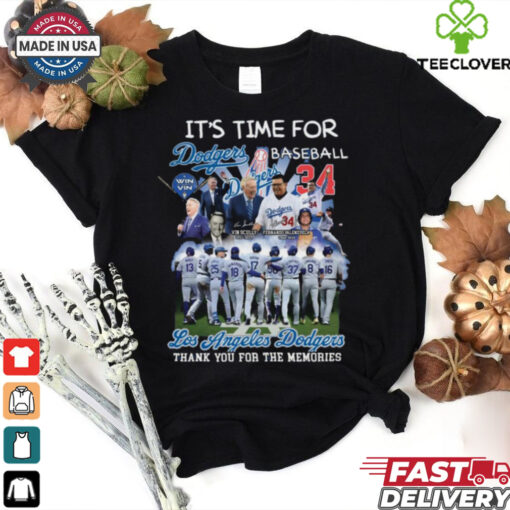 It’s Time For Dodgers Baseball Vin Scully Fernando Valenzuela Shirt