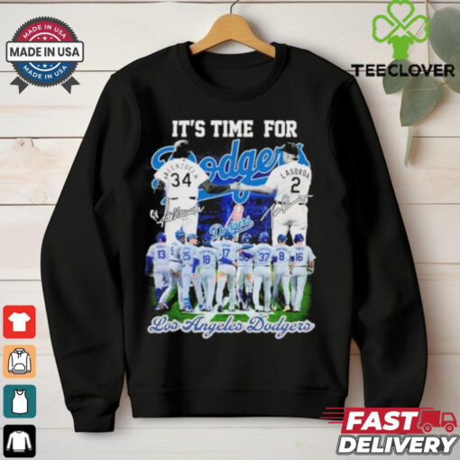 It’s Time For Fernando Valenzuela And Lasorda Los Angeles Dodgers Shirt