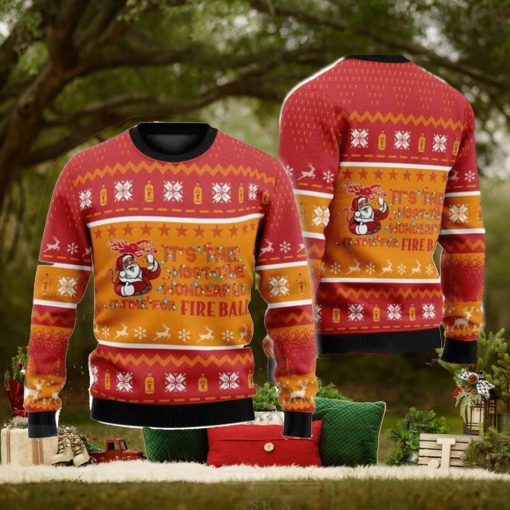 It’s Time For Fireball Whiskey 3D Ugly Christmas Sweater Men And Women Christmas Gift