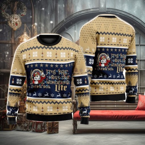 It’s Time For Miller Lite 3D Ugly Christmas Sweater Men And Women Christmas Gift