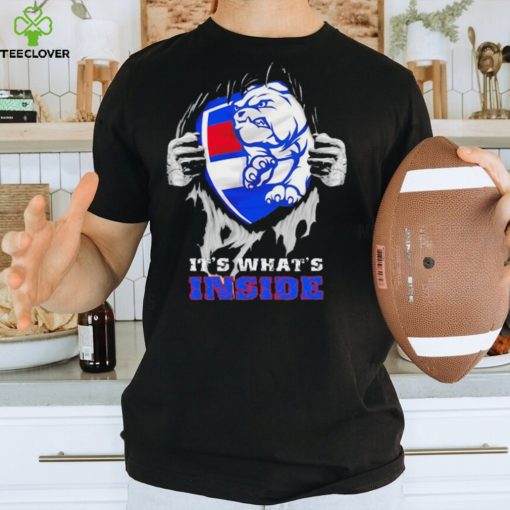 It’s What’s Inside Western Bulldogs T Shirt