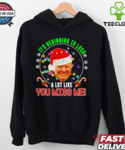 Its beginning to look a lot like you miss me Trump Xmas fun 2024 shirt