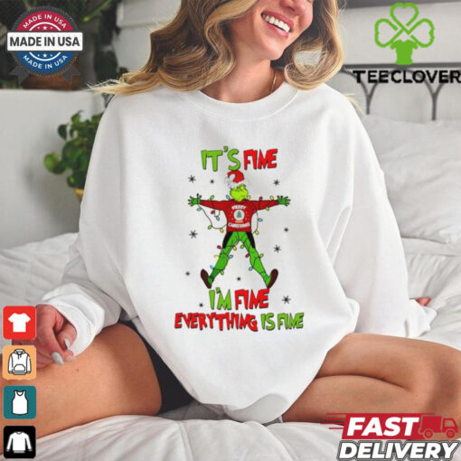 It’s fine I’m fine everything is fine Grinch Christmas shirt