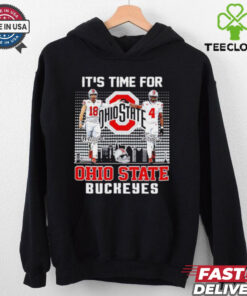 It’s time for Ohio State Buckeyes football Will Howard and Jeremiah Smith signatures skyline shirt