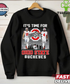 It’s time for Ohio State Buckeyes football Will Howard and Jeremiah Smith signatures skyline shirt