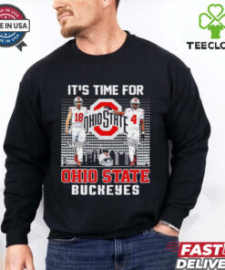 It’s time for Ohio State Buckeyes football Will Howard and Jeremiah Smith signatures skyline shirt