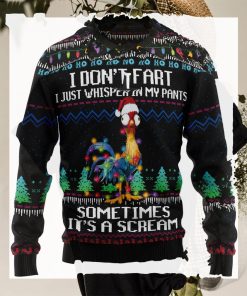 It‘S Scream Chicken Christmas Crewneck Sweater