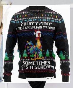 It‘S Scream Chicken Christmas Crewneck Sweater