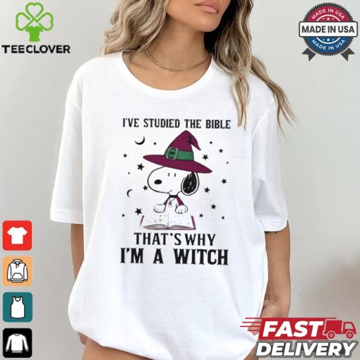 I’ve Studied The Bible That’s Why I’M A Witch Snoopy T Shirt