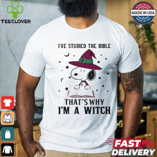 I’ve Studied The Bible That’s Why I’M A Witch Snoopy T Shirt