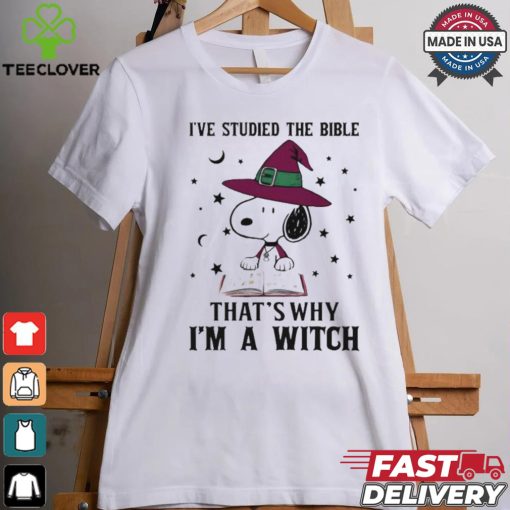 I’ve Studied The Bible That’s Why I’M A Witch Snoopy T Shirt