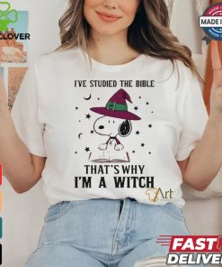 I’ve Studied The Bible That’s Why I’M A Witch Snoopy T Shirt