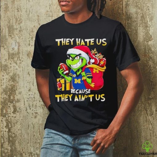 Michigan Wolverines Santa Grinch they hate us because they ain’t us hoodie, sweater, longsleeve, shirt v-neck, t-shirt