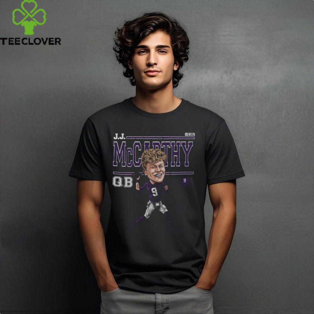 J.J. McCarthy Minnesota Cartoon Shirt J.J. McCarthy Minnesota Cartoon Shirt