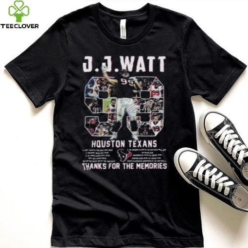 J.J. Watt No. 99 Houston Texas Signature J.J. Watt T Shirt