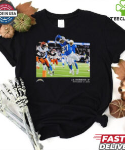 J.K. Dobbins 27 November 17 Los Angeles Chargers NFL Flash Features Week 11 T Shirt
