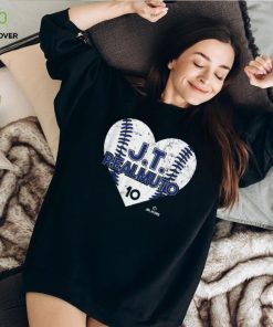 J.T. Realmuto 10 Heart Baseball T Shirt